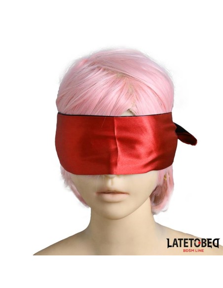 Antifaz de Saten Rojo y Negro