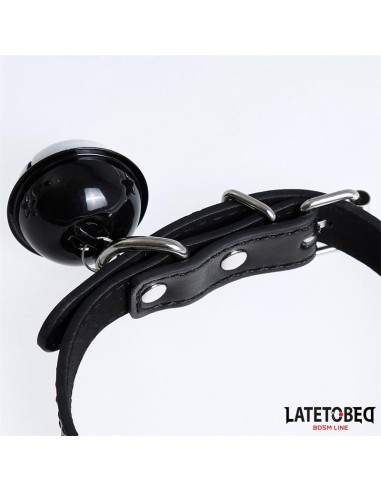 Collar con Cascabel Ajustable Negro