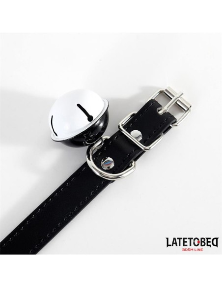 Collar con Cascabel Ajustable Negro