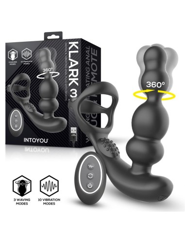 Klark Plug Anal Oscilante con Vibracion y Mando a Distancia