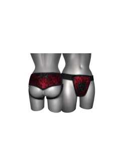 Arnes de Luxe Con Espalda Rojo S XL