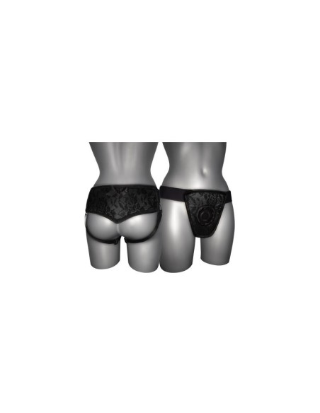 Arnes de Luxe Con Espalda Negro S XL Arnes de Luxe Con Espalda Negro S XL