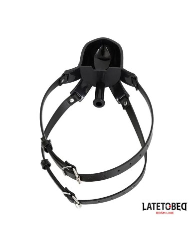 Mordaza con Bebedero Negro