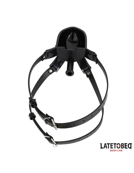 Mordaza con Bebedero Negro
