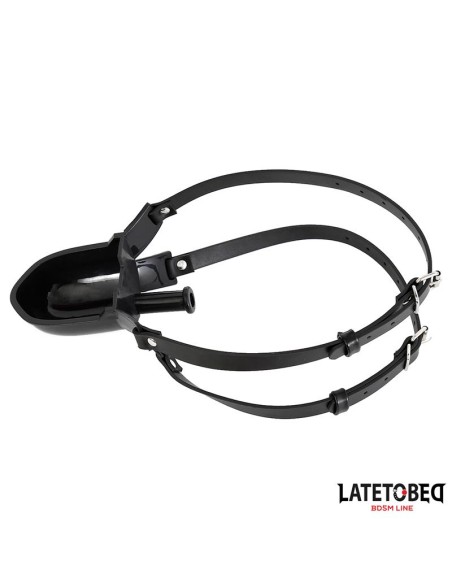 Mordaza con Bebedero Negro