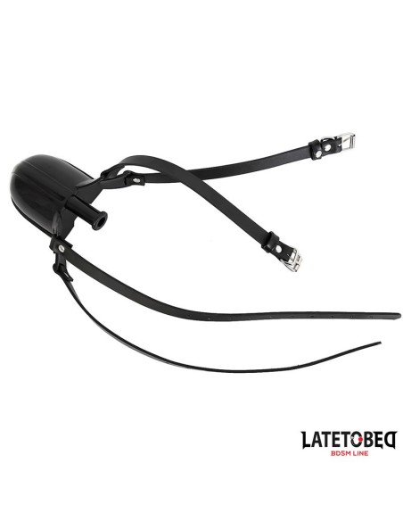 Mordaza con Bebedero Negro
