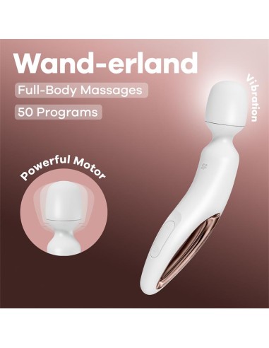 Wand erland Vibrador de Varita Blanco