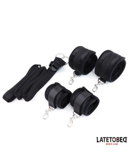 Restricciones de Cama Negro Ajustable