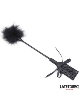 Plumero con Fusta Encaje y Lazo Negro