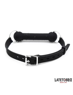 Mordaza Hueso Silicona Negro Ajustable 2
