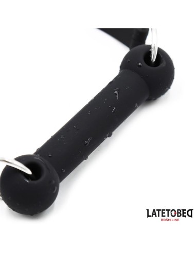 Mordaza Hueso Silicona Negro Ajustable