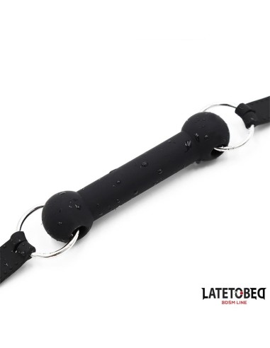 Mordaza Hueso Silicona Negro Ajustable