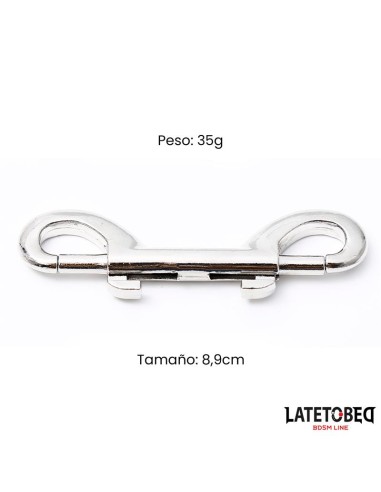 Mosqueton Metalico de Doble Extremo