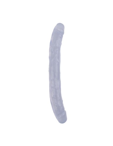 Dildo Doble Hi Rubber 128 Transparente