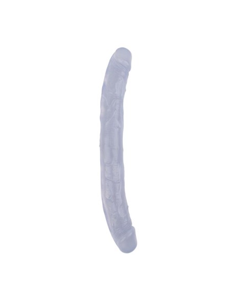 Dildo Doble Hi Rubber 128 Transparente