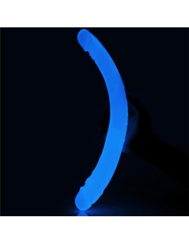 Dildo Doble Lumino 14.5 Luz Azul|A Placer