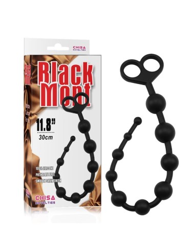 Cadena Anal 308 x 24 cm Silicona Negro