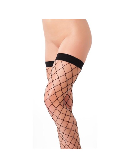 Rimba Amorable Medias de Rejilla Ancha Color Negro Talla unica