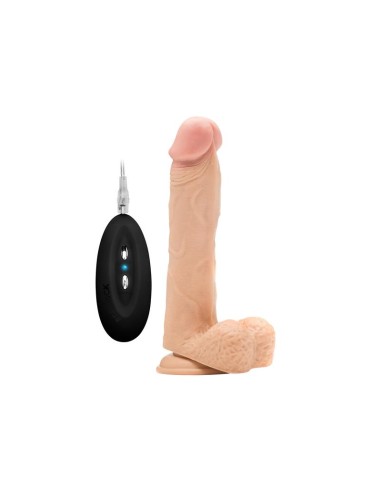 Pene Realistico con Vibracion 2286cm con Escroto Color Natural