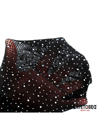 Mascara Rejilla con Brillantes y Lazo Ajustable