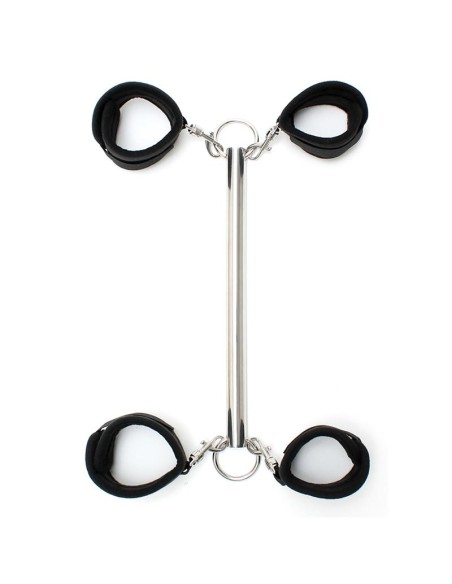 Barra Separadora con Esposas Negro