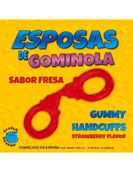 Esposas de Gominola Sabor Fresa Roja
