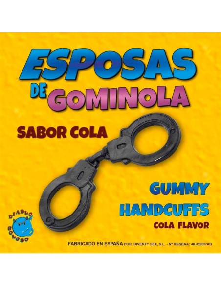 Esposas Negras de Gominola Sabor Cola