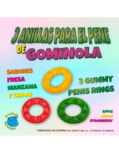 Set 3 Anillos Gominola
