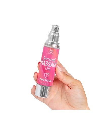 Aceite de Masaje Sensual Petalos Rosa 50 ml
