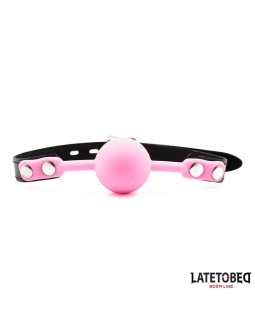 Mordaza Bola Silicona Rosa