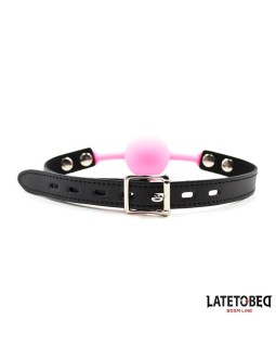 Mordaza Bola Silicona Rosa 2