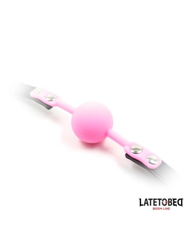 Mordaza Bola Silicona Rosa