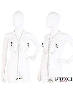 Pinzas para Pezones y Clitoris con Cadena