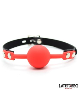 Mordaza Silicona con Candado Rojo 2