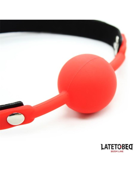 Mordaza Silicona con Candado Rojo