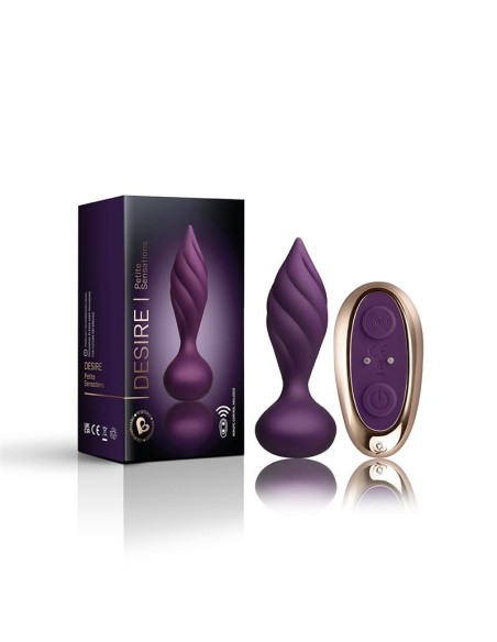 Plug Anal con Control Remoto Petite Sensations Desire Purpura Plug Anal con Control Remoto Petite Sensations Desire Purpura