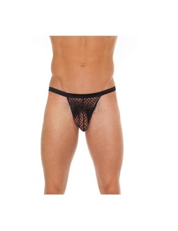 Tanga Rejilla Negro Talla unica