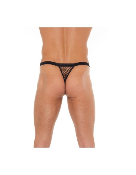 Tanga Rejilla Negro Talla unica
