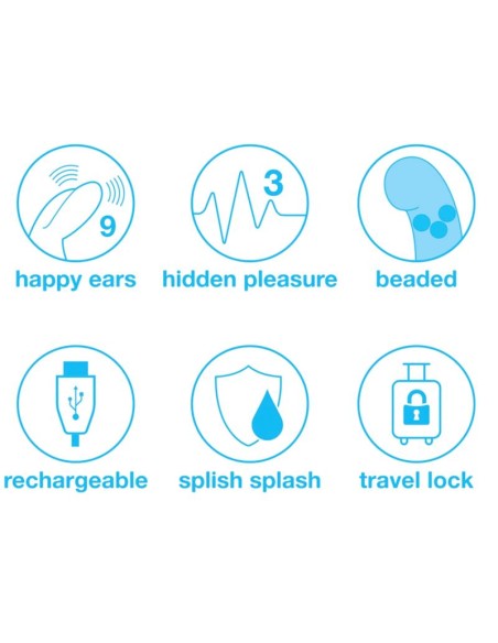 Vibrador Rotador Beaded Punto G Purpura