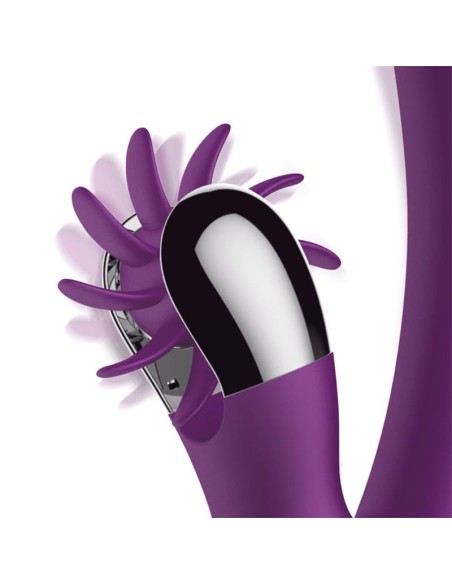 No Two Vibrador Movimiento Finger y Rueda Estimuladora
