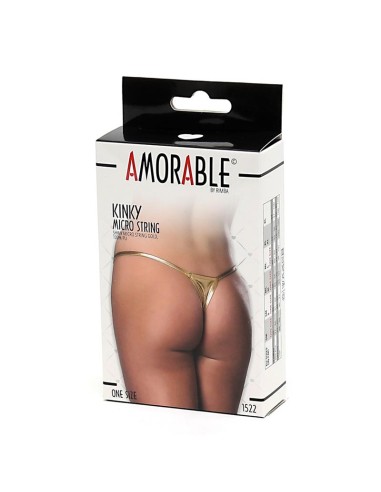 Micro Tanga Dorado Talla Unica