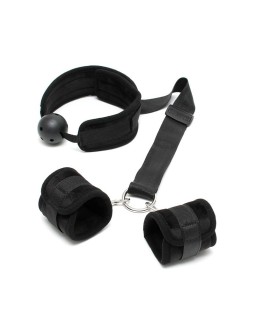 Set Mordaza y Esposas Negro 2