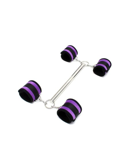 Barra Separadora con Esposas Purpura
