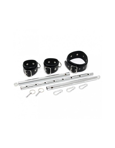 Barra Metalica con Esposas y Collar Barra Metalica con Esposas y Collar