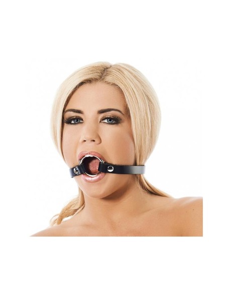 Mordaza Forma de Anillo Cuero y Metal Mordaza Forma de Anillo Cuero y Metal