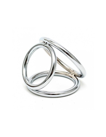 Anillos en Triangulo Metalico para Pene y Testiculos Anillos en Triangulo Metalico para Pene y Testiculos