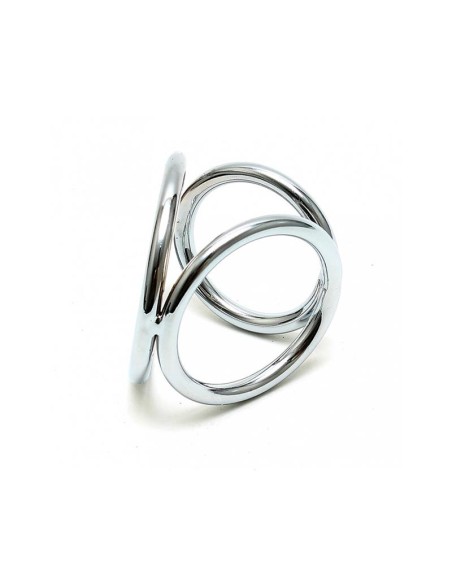 Anillos en Triangulo Metalico para Pene y Testiculos Anillos en Triangulo Metalico para Pene y Testiculos