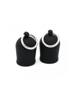 Succionadores para Pezones Anillas Silicona Negro 2