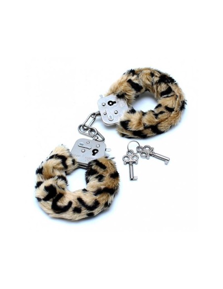 Esposas Metalicas con Pelo Leopardo Esposas Metalicas con Pelo Leopardo