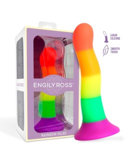 Dildo Color Arcoiris LGBT 18 cm